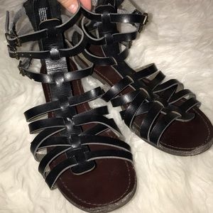 Black Gladiator Sandals